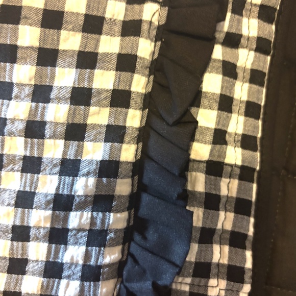 Stoosh black and white gingham reversible quilted blazer jacket NWT - Picture 5 of 12